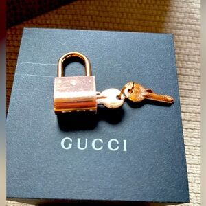 Gucci Rose Gold Lock & Keys Set